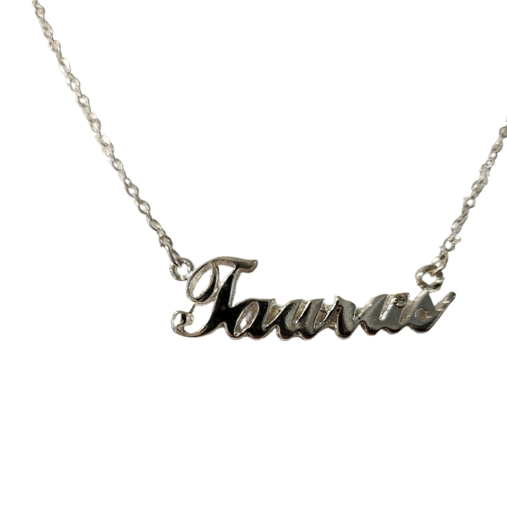 3 for $18/5 for $20 Taurus Silver Necklace
